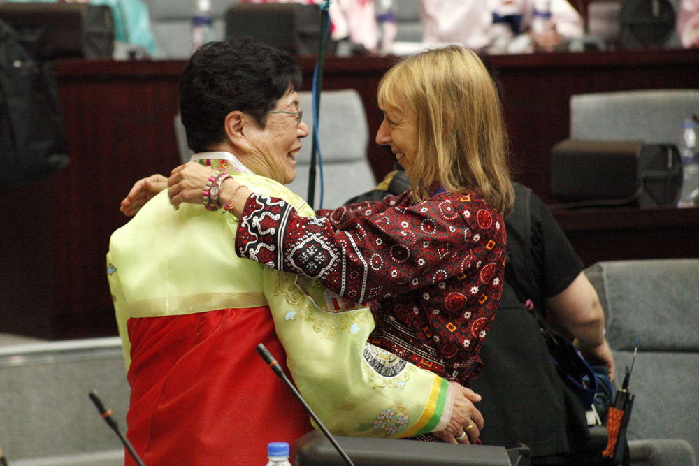 Image of two women embracing