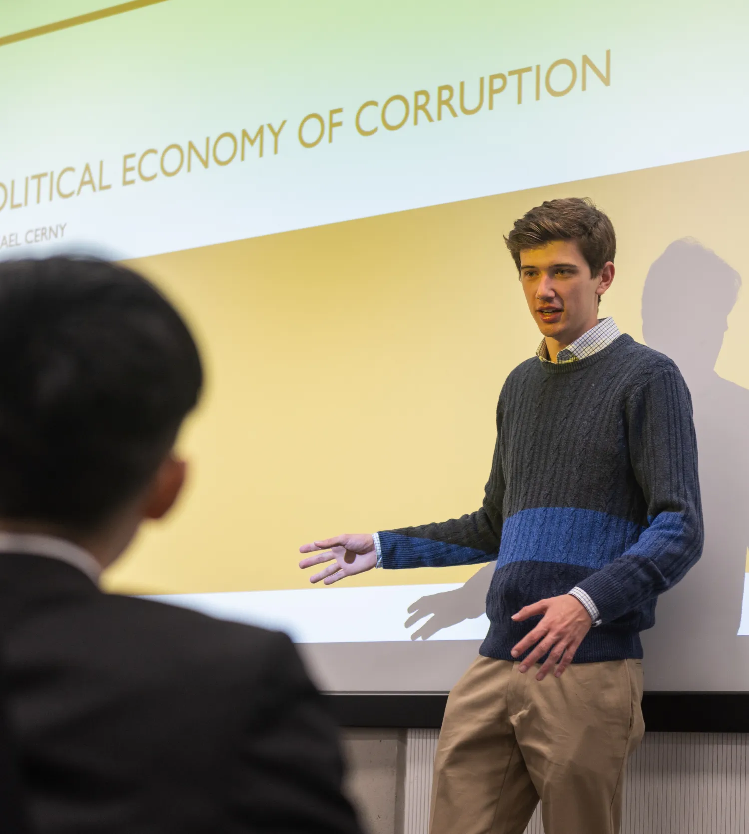 image of someone lecturing