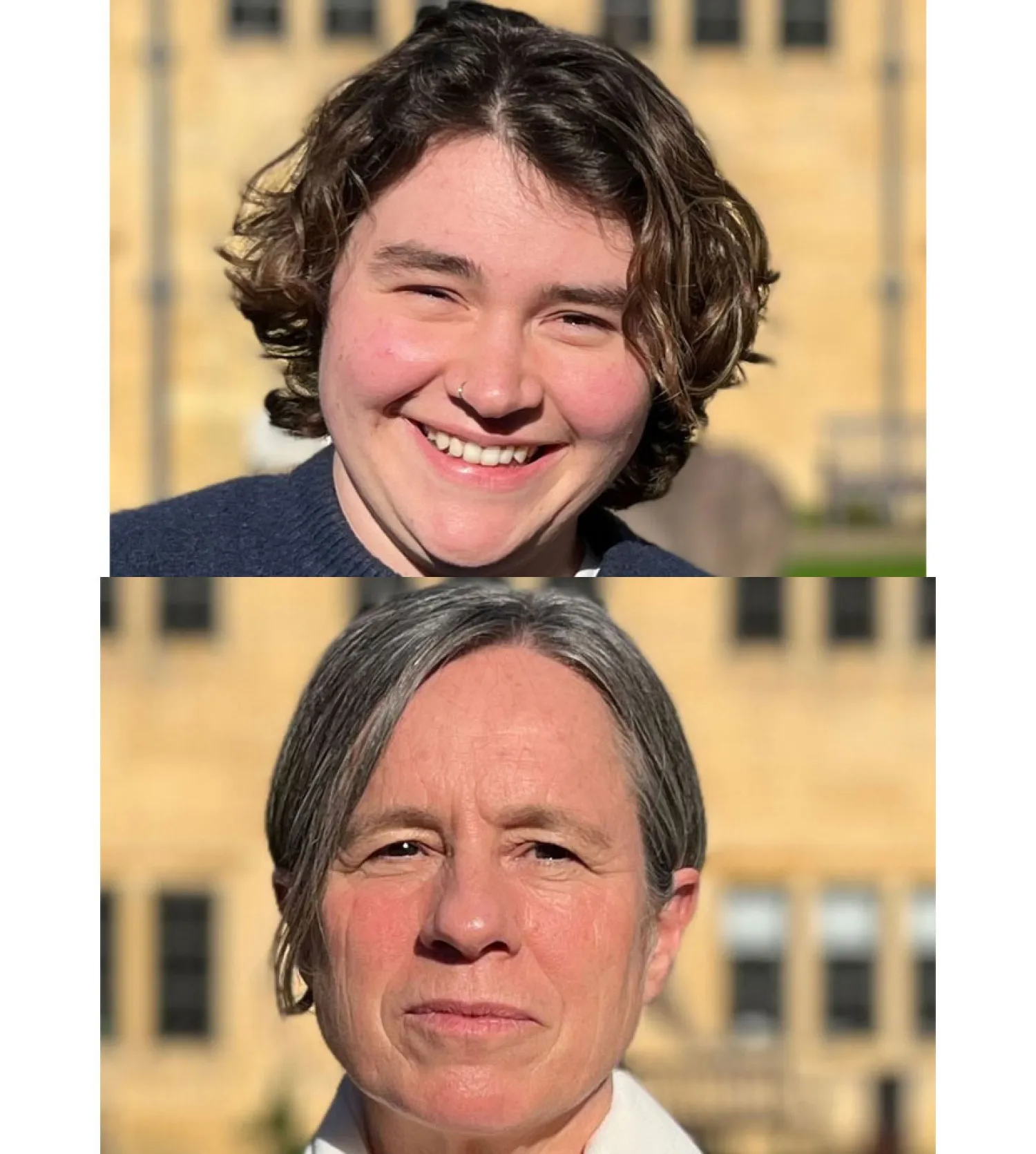 Yana Stoykova (top) and Cecile Laborde