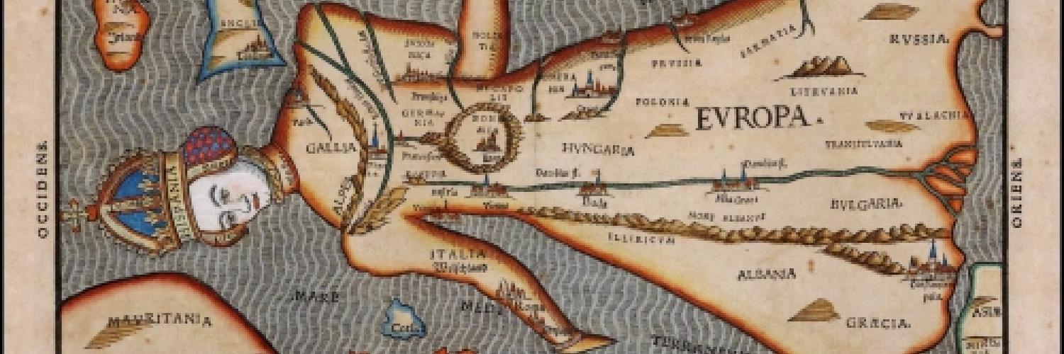 Depiction of Europa regina ('Queen Europe') in 1582.