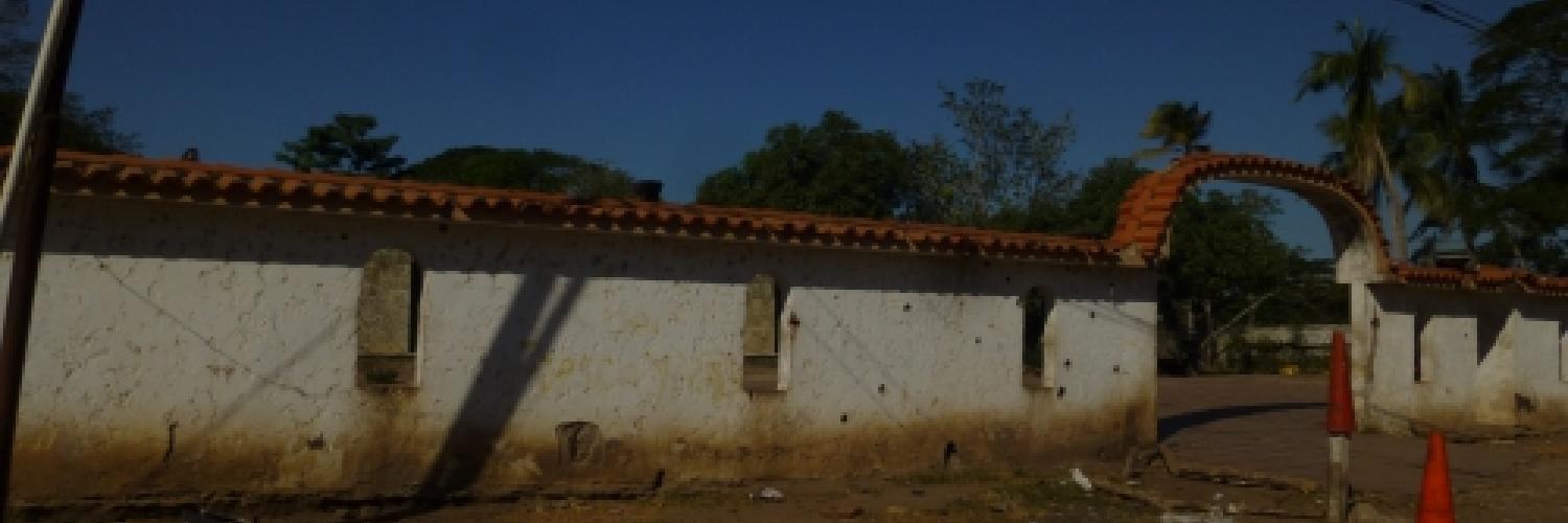 Image of the wall of a compound