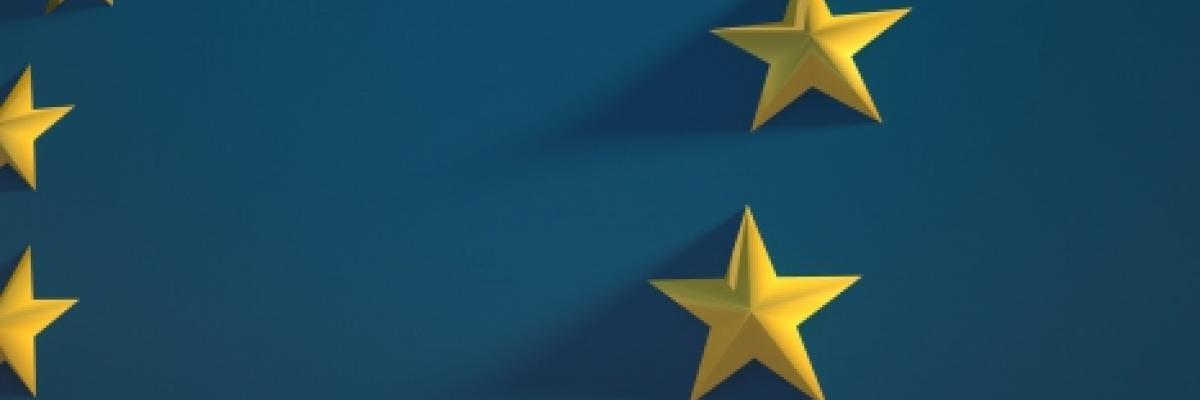 Image of a 3D EU flag