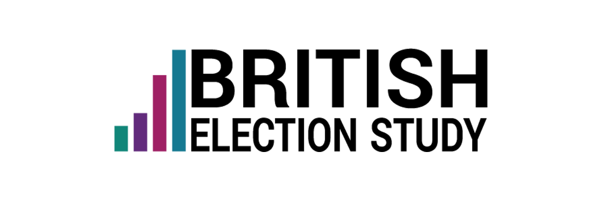 A bar graph in various colours on the left hand side, next to text reading 'British Election Study'