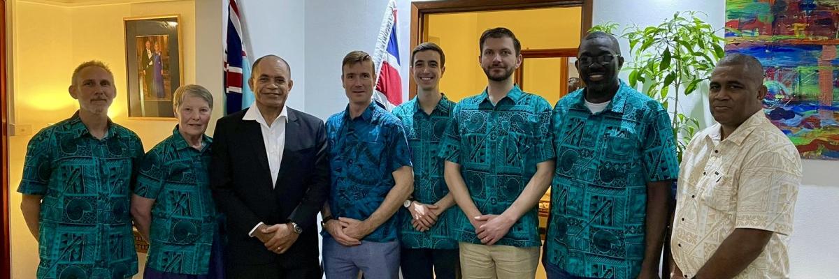 Alejandro Posada Tellez and his academic delegation with Fiji government officials