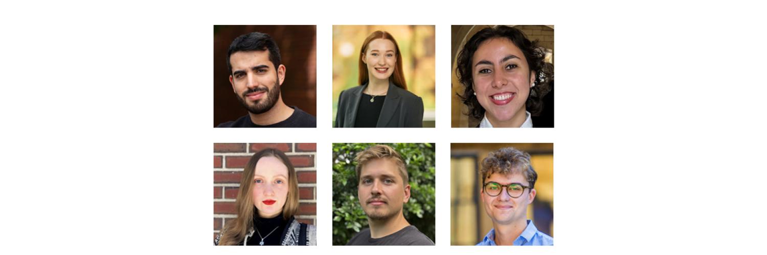 collage of six profile photos of the winners of DPIR's latest MPhil thesis prize