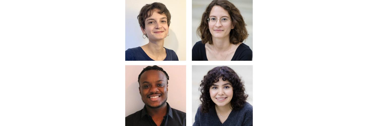 collage of four profile photos of the winners of DPIR's latest MPhil thesis prize