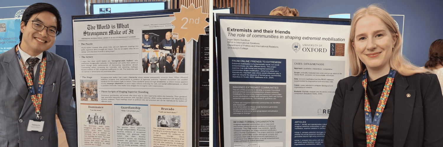 Students and their Posters