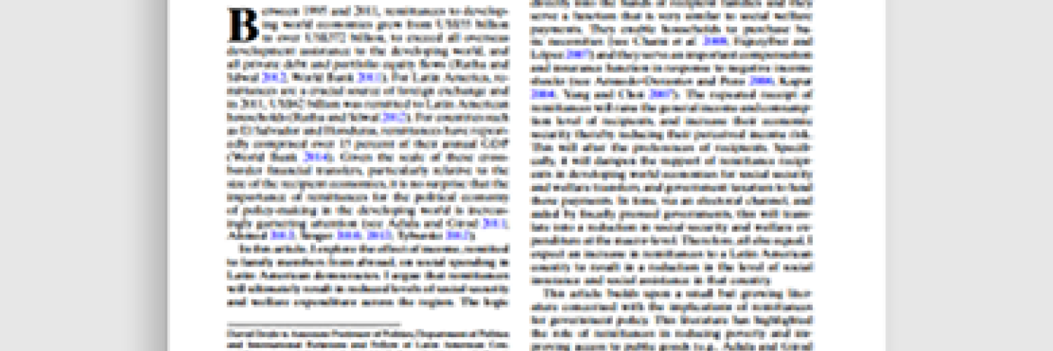 Remittances and Social Spending