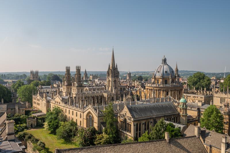 image of Oxford skyline showing various buildings