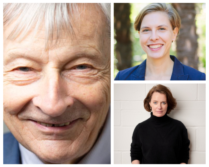 (clockwise from l-r) Professor Sir Adam Roberts, Professor Inken von Borzyskowski and Professor Patricia Owens