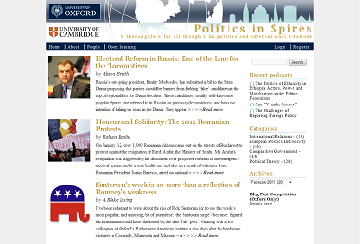Politics in Spires prize for best blog article - winners announced!