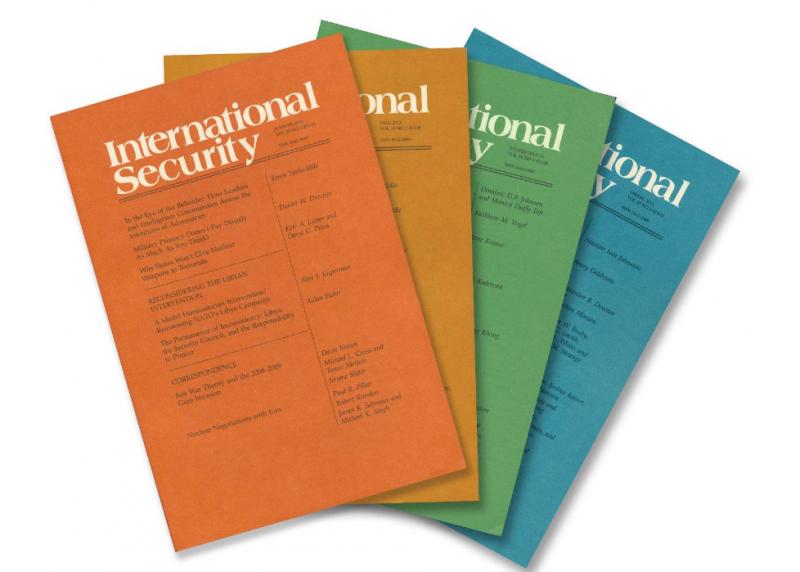 Three department members in this quarter's International Security journal
