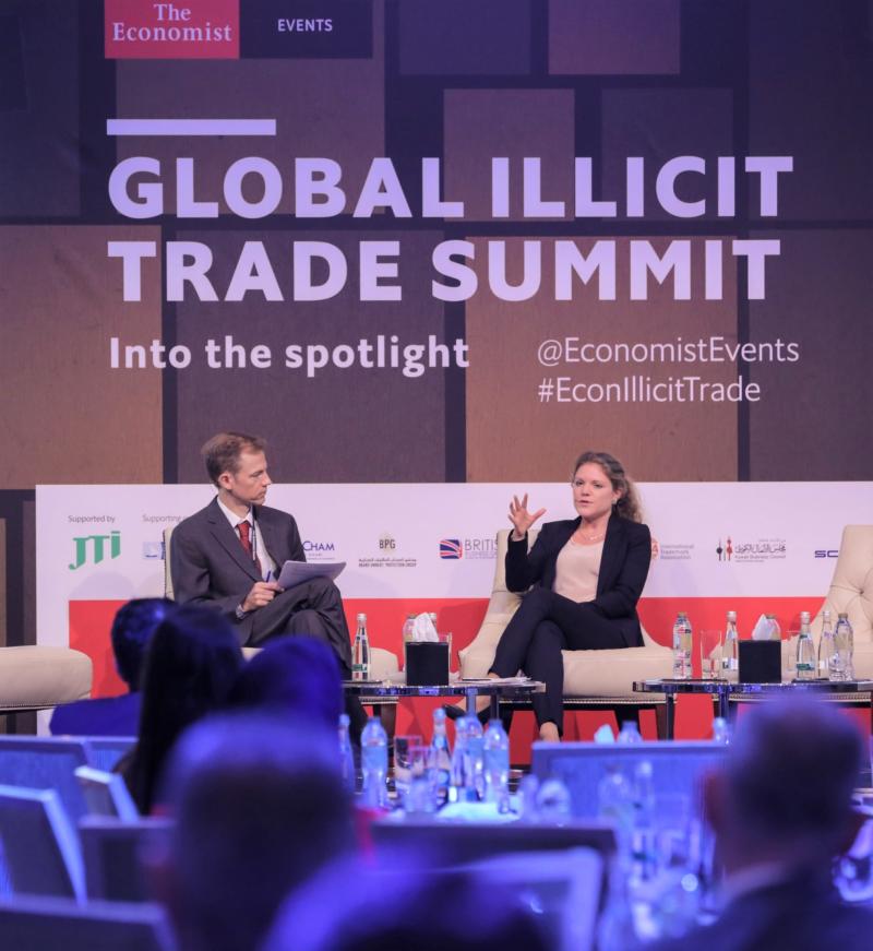 Dr Idler discusses illicit trade and conflict at the Global Illicit Trade Summit