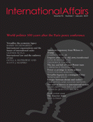 Latest issue of International Affairs journal guest-edited by DPhil student