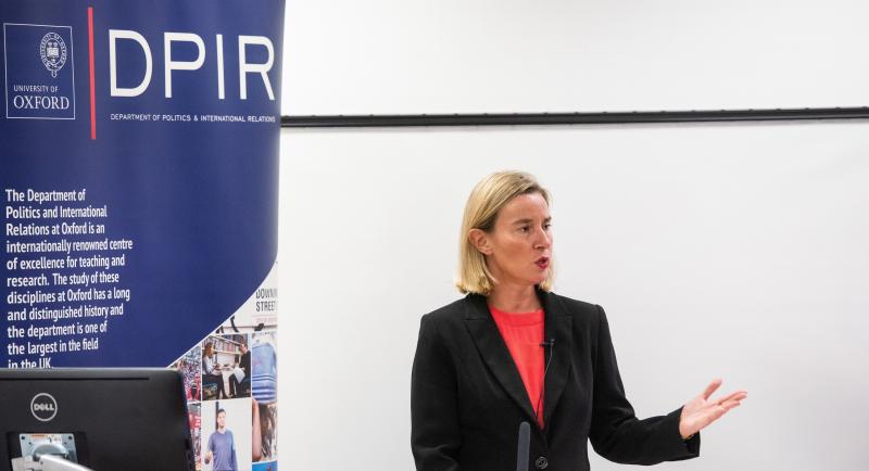 Federica Mogherini delivers the 2019 Cyril Foster Lecture