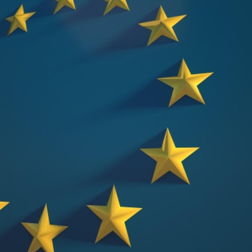 Image of a 3D EU flag