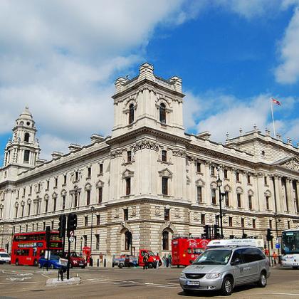 HM Treasury Building, Parliament Square, London