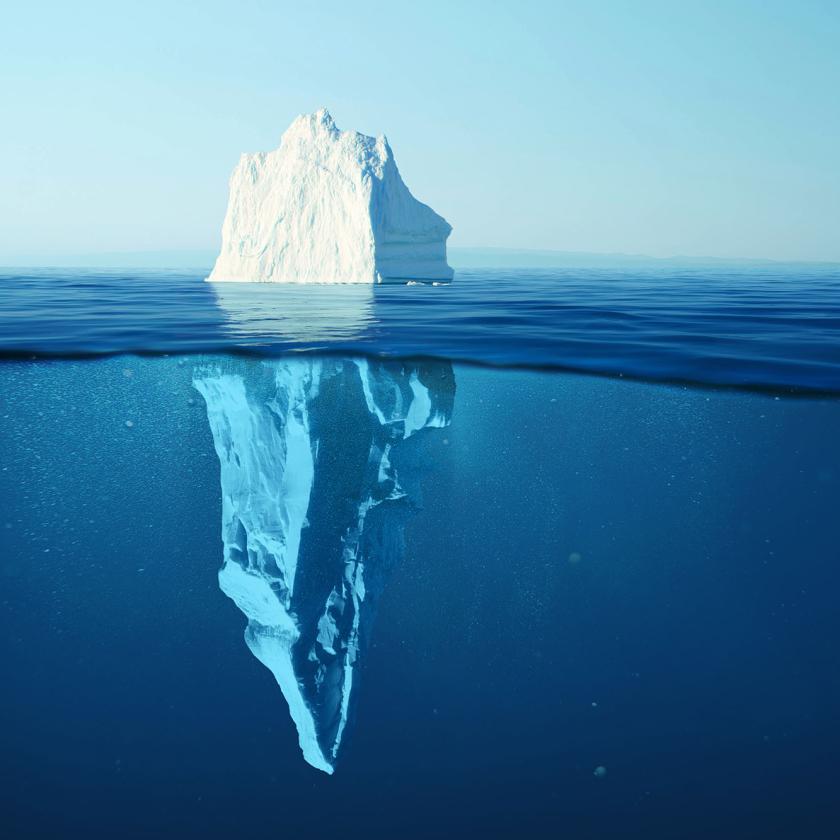 Iceberg in water