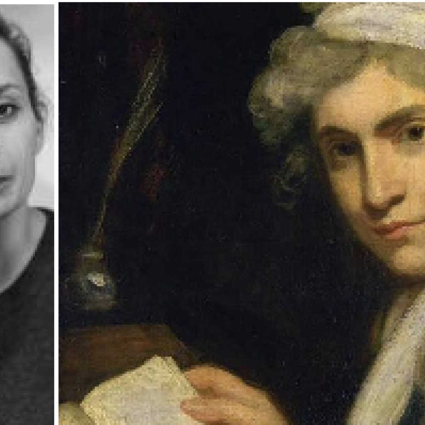 Image of Sophie Smith next to image of Mary Wollstonecraft