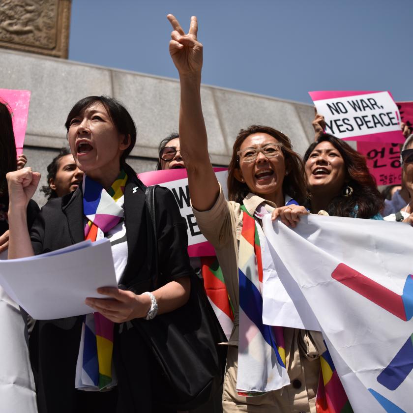 Image of group of people protesting