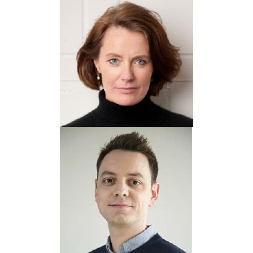 (top-bottom: headshots of Professor Patricia Owens and Professor Robin Harding.