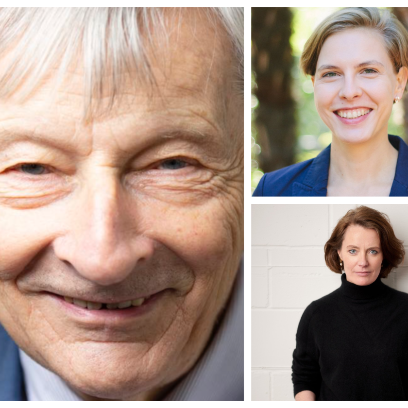 (clockwise from l-r) Professor Sir Adam Roberts, Professor Inken von Borzyskowski and Professor Patricia Owens