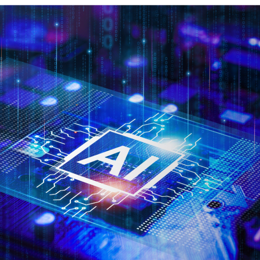 colourful graphic depicting AI concept