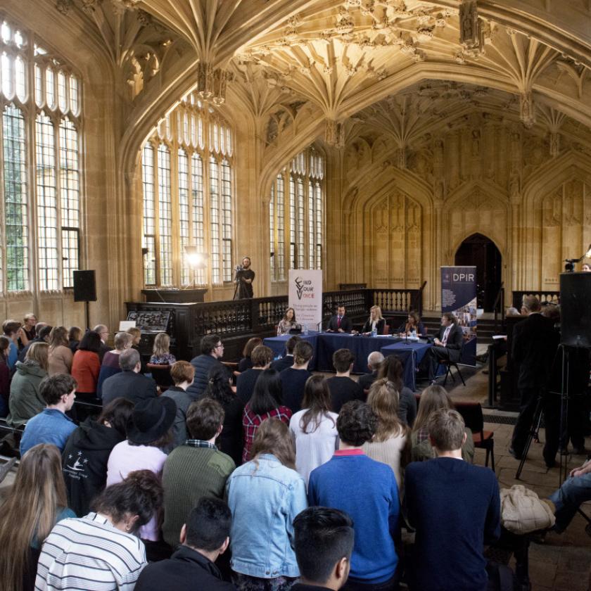 Oxfordshire sixth-formers grill MPs at historic department event