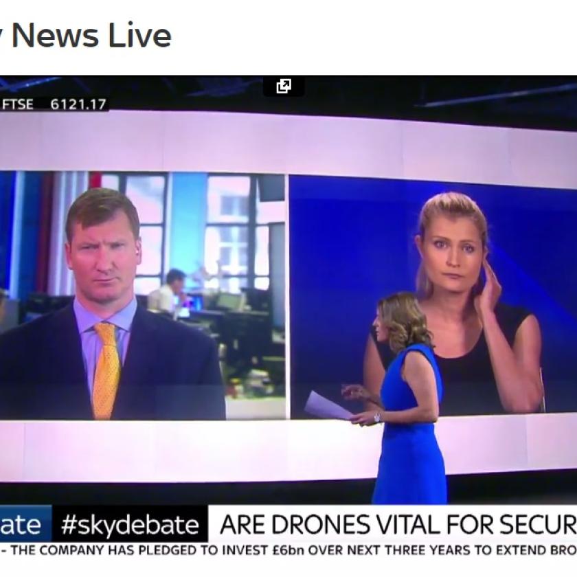 Ulrike Franke appears on Sky News debate about drones and national security