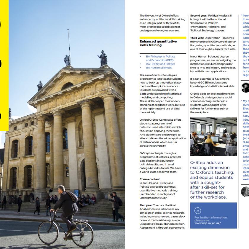 The new Undergraduate Q-Step Prospectus