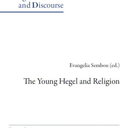 'The Young Hegel and Religion' by Evangelia Sembou