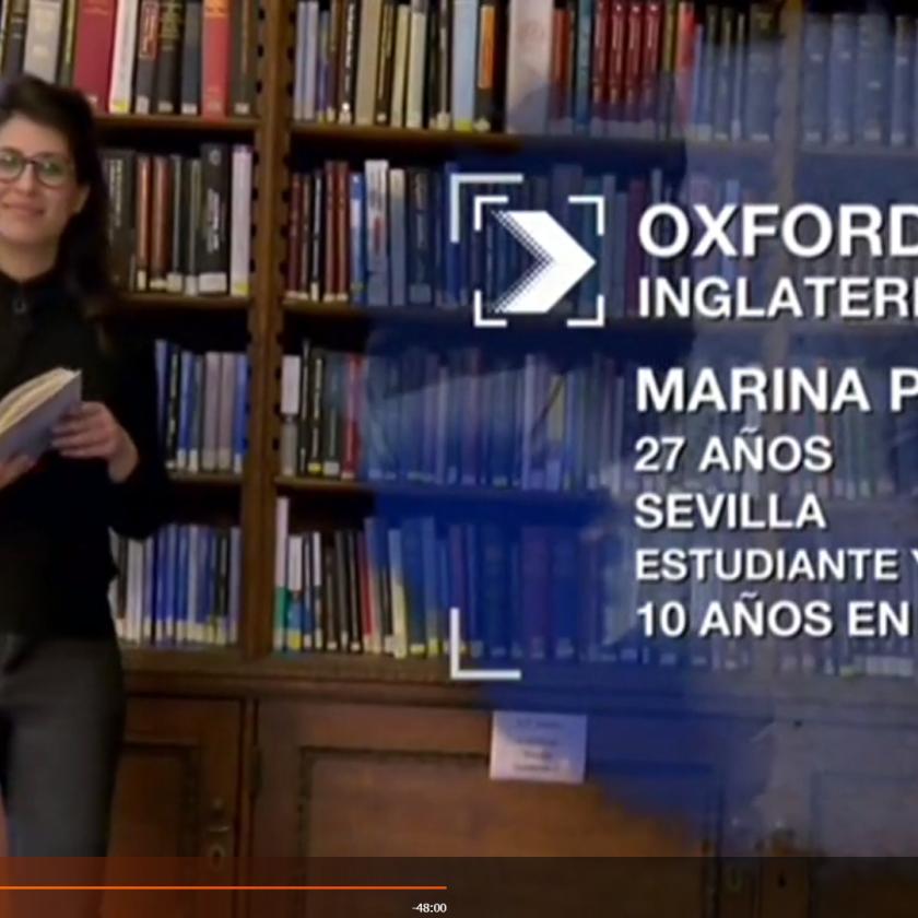 Dr Marina Pérez de Arcos interviewed by RTVE on Oxford and student life