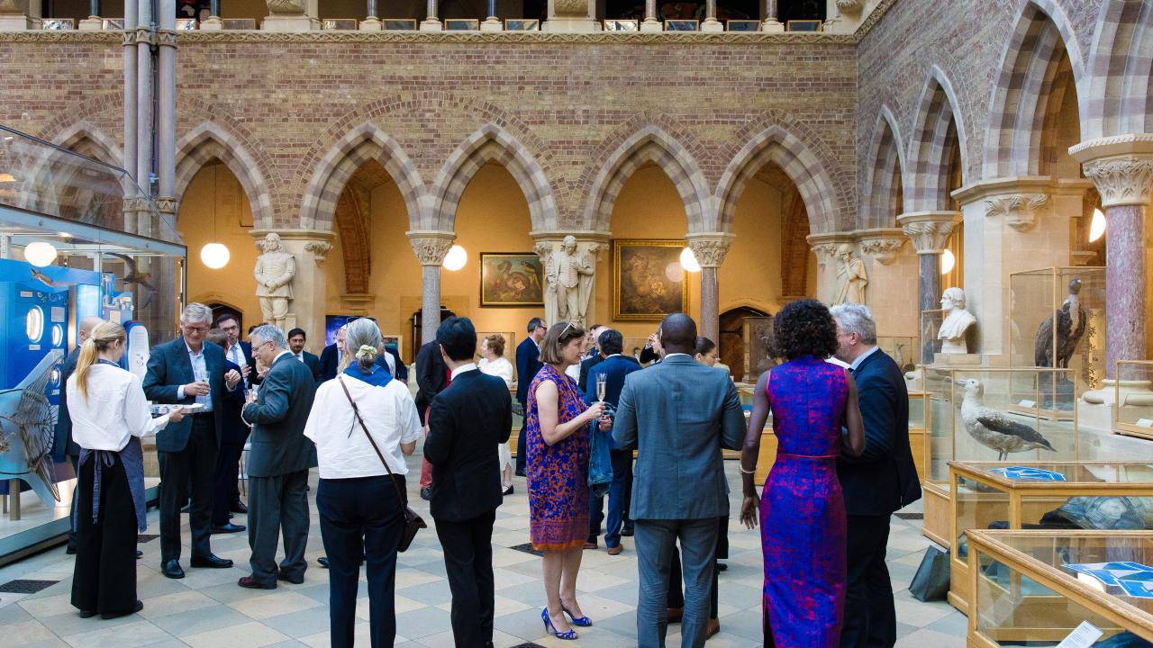 image of a small crowd in a building at an event 
