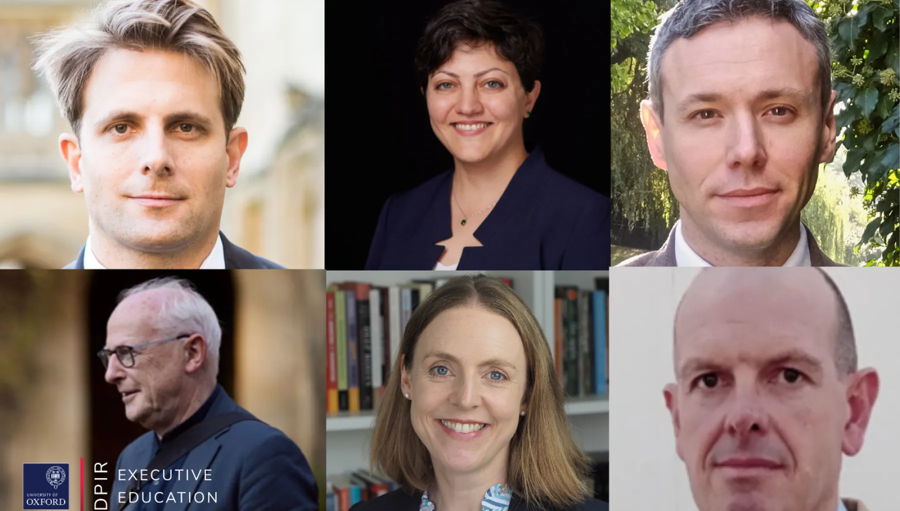 montage of six images of the Executive Education 2026 tutors