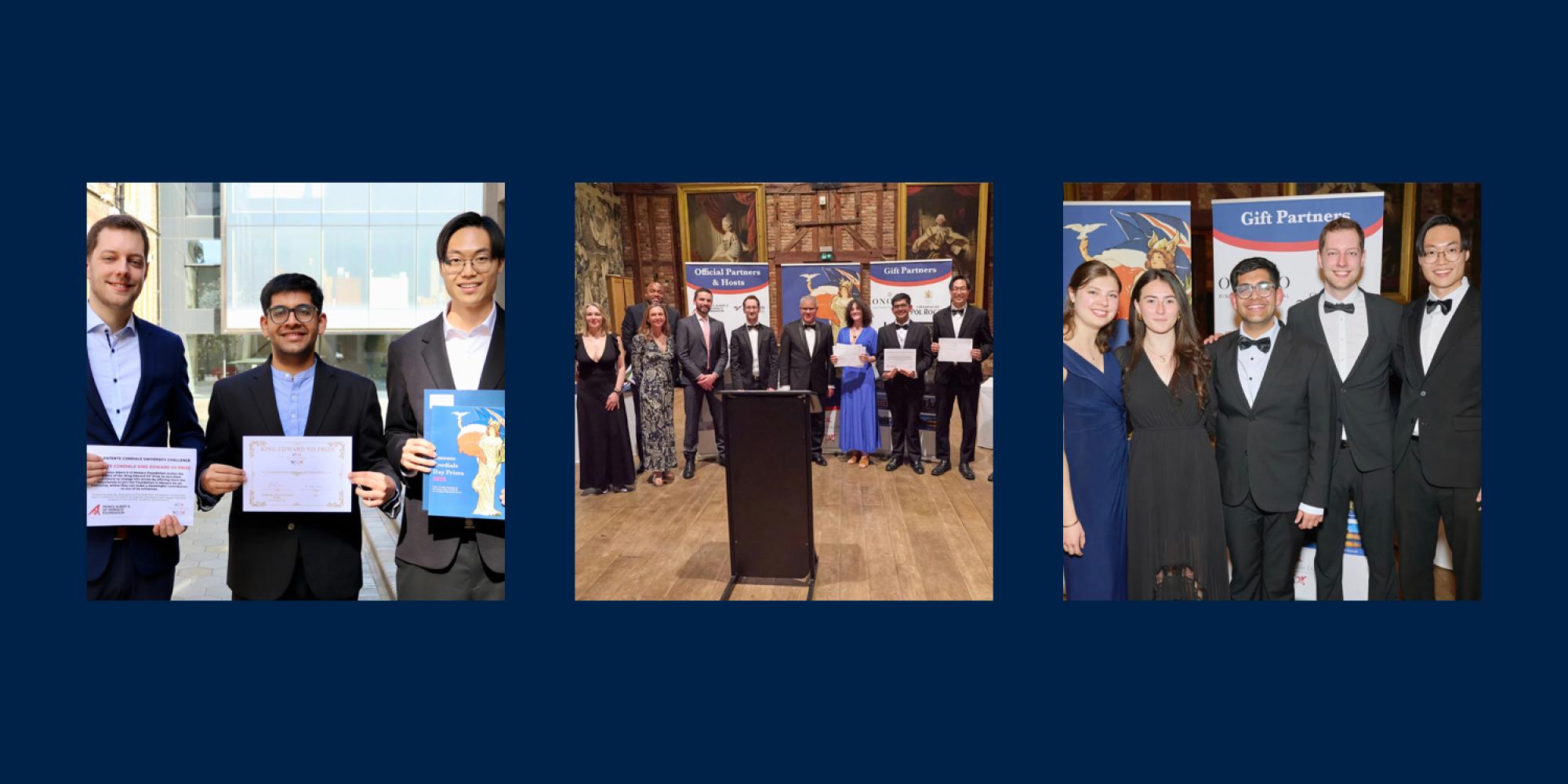 Entente Cordiale University Challenge winners - montage photo