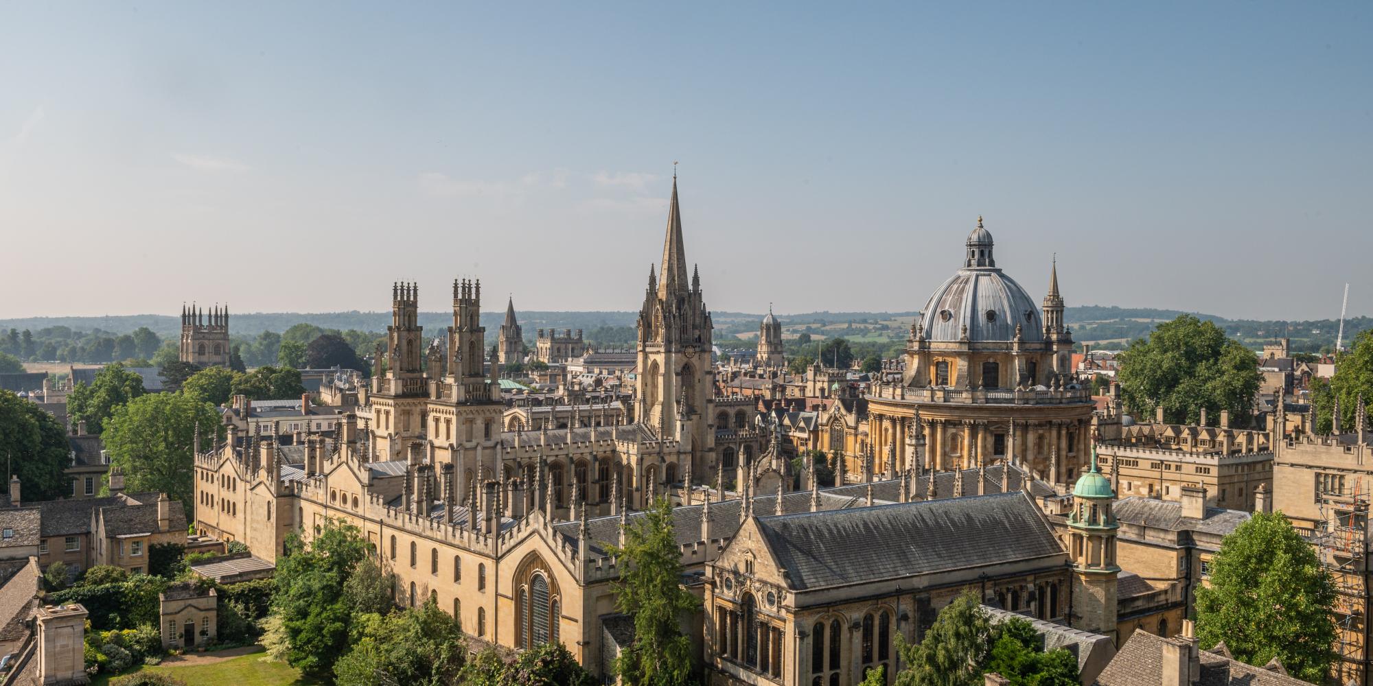 image of Oxford skyline showing various buildings